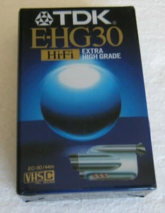 TDK E-HG30 EC-30EHGEH - VHSC - NUOVA SIGILLATA BRAND NEW - Picture 1 of 2