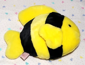 1998 TY Beanie Buddie "Bubbles" Fisch 10,5 Zoll Stofftier Plüschtier gelb schwarz Vintage - Bild 1 von 7