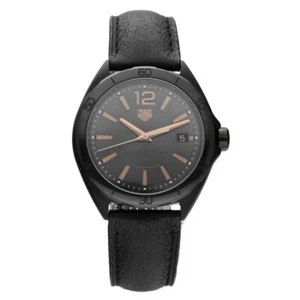 Tag Heuer Formula 1 WBJ1314 Black PVD Steel 36mm Leather Quartz Women's Watch - Picture 1 of 8