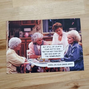 On Your Days Off? - Golden Girls Postcard Sophia Dorothy Blanche Rose - New - Picture 1 of 2