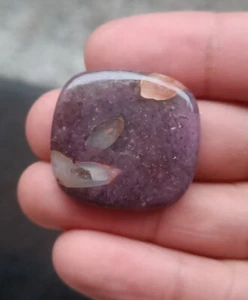 Natural Purple Sugilite Designer Cushion Cabochon Loose Gemstone Russia - Picture 1 of 8