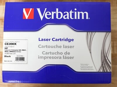 Nuevo cartucho láser Verbatim reemplaza HP CE390X caja negra envejecida 24.000 páginas Foto 1 de 4