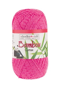 100g Bambou Cotton Schoeller+Stahl stricken häkeln Viskose Baumwolle Bamboo - Bild 1 von 21