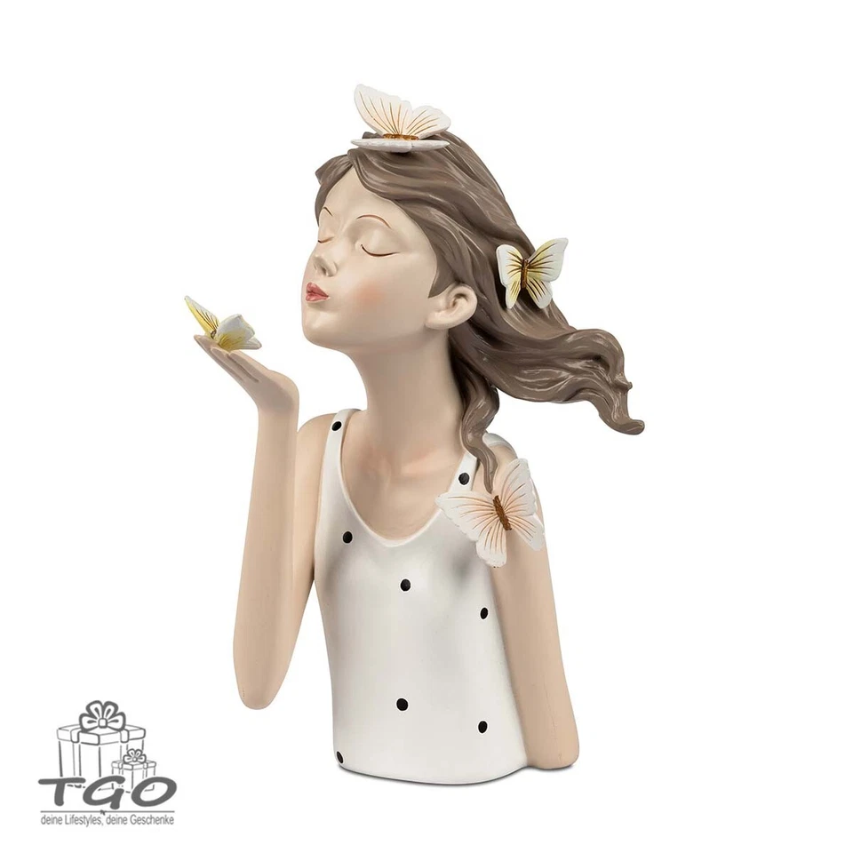 Formano Deko Büste Dame mit Schmetterling aus Kunststein-716996 - Bild 1 von 1