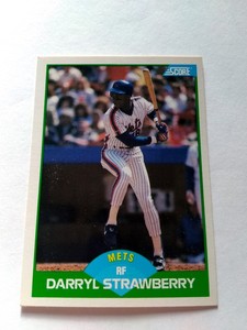 1989 Score Baseball Darryl Strawberry #10 Factory Set Break NM-MT
