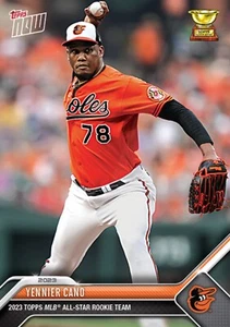 2023 TOPPS NOW ROOKIE CUP TEAM CARD BALTIMORE ORIOLES YENNIER CANO #9 - Picture 1 of 1