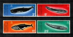 BRITISH ANTARCTIC TERRITORY Scott's 64-67 ( 4v ) Whales F/VF Used MNH ( 1977 ) - Picture 1 of 1