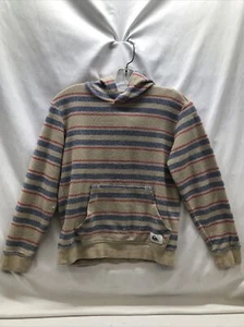Quiksilver Pullover Hooded Sweatshirt Youth Boys M Striped - Picture 1 of 23