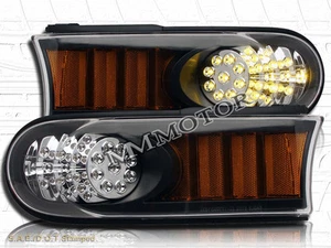 2007-2014 TOYOTA FJ CRUISER BLACK BUMPER CORNER LED SIGNAL LIGHTS - Picture 1 of 2