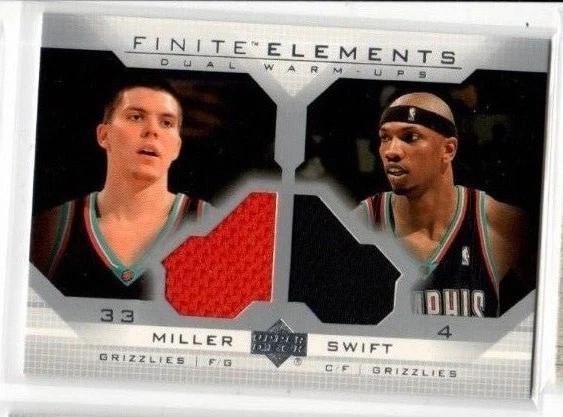 2003-04 UD FINITE ELEMENTS DUAL Mike Miller Stromile Swift JERSEY CARD - Image 1 of 1