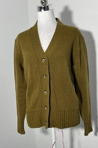 PRINCESS HIGHWAY Olice Green Lambswool Knitted Cardigan Size S - Picture 1 of 6