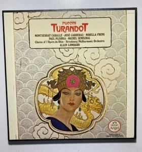 PUCCINI Turnandot 3xLP Vinyl Box Set Angel SCLX-3857 Quadraphonic ALAIN LOMBARD - Picture 1 of 24