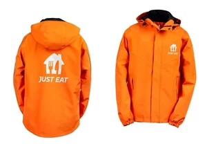 Just Eat Food Delivery Waterproof Summer Jacket with Hood | Size S/M/Large - Picture 1 of 11