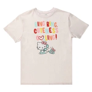 Sanrio Hello Kitty Valentine's Day 'Ring Ring' Graphic T-Shirt NWT (XLARGE) - Picture 1 of 7