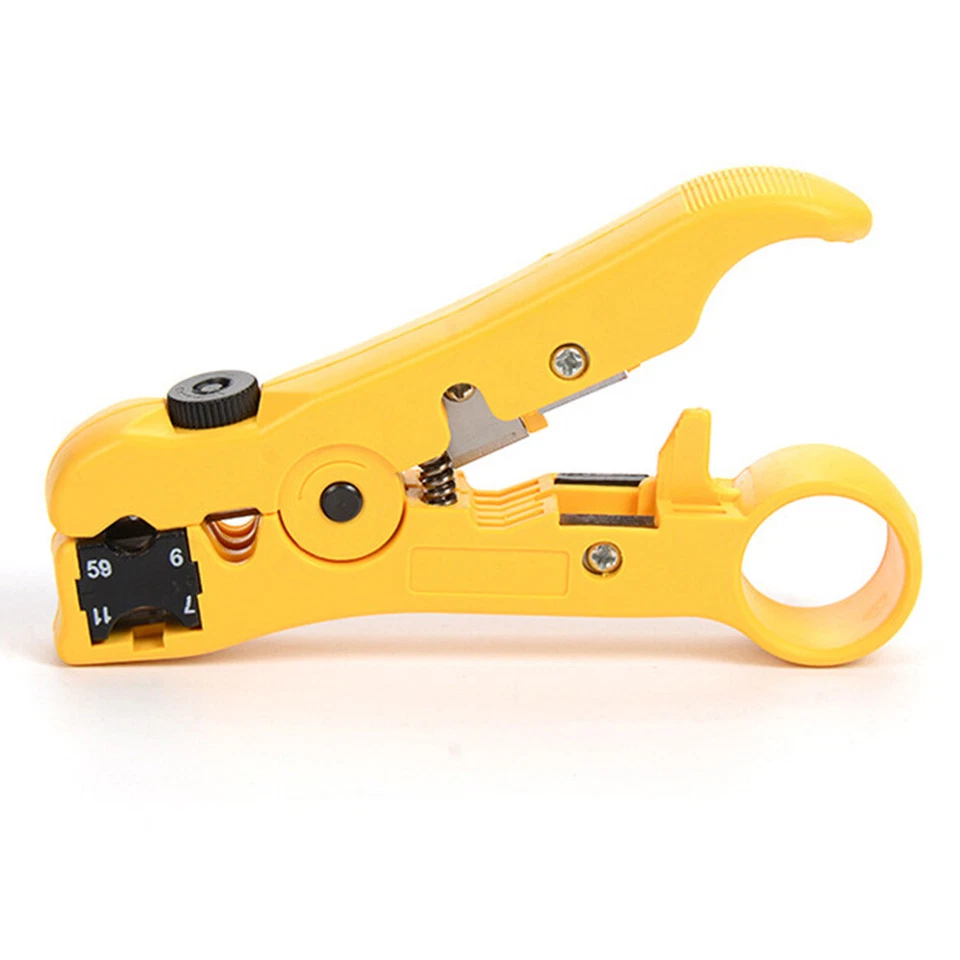 Rj45 Cable Stripper RJ45 cuting Crimper Pliers for UTP STP RG59 RG 6/7 RG11 RJ45 - Image 1 of 4