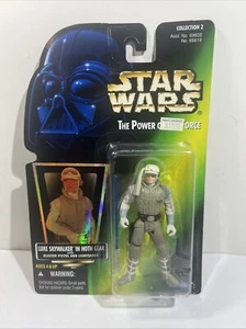 Star Wars POTF Green Holo Luke Skywalker Hoth Gear MOC 1996 Kenner - Picture 1 of 12