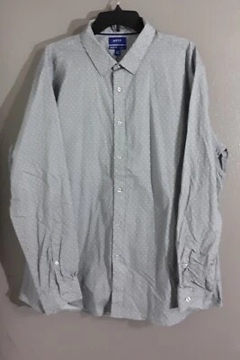 MEN'S APT.9 PREMIER FLEX.LONG SLEEVE/ BUTTON DOWN GRAY DRESS SHIRT.SIZE XXL - Image 1 of 4