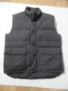 MENS CABELAS PREMIUM NORTHERN GOOSE DOWN PUFFER VEST, GRAY MED REG - Picture 1 of 10