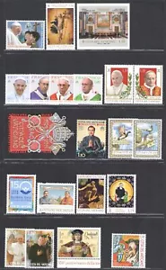 2019 Vatican Vintage 27 Values + 6 Sheets + 1 Holy Christmas Booklet - MNH ** - Picture 1 of 5