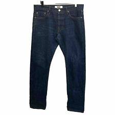 Baldwin The Henley Classic Slim Selvedge Denim Jeans Mens 33 x 32 Made in USA KC