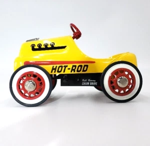 Hallmark Yellow Hot Rod Racer Kiddie Classics 1956 Pedal Car 6 inch - Picture 1 of 11