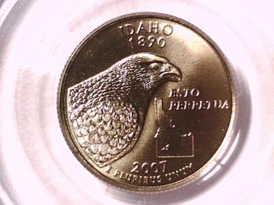 2007 D Washington Idaho State Quarter PCGS MS 68 Satin Finish 13038856 - Image 1 of 3