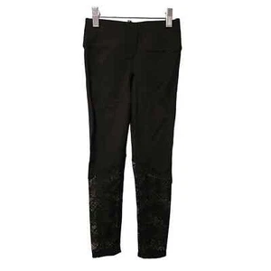 NUEVO CON ETIQUETAS Mira Rae Leggings Largo Completo Negro con Detalle de Encaje Talla 8/9 - Imagen 1 de 5