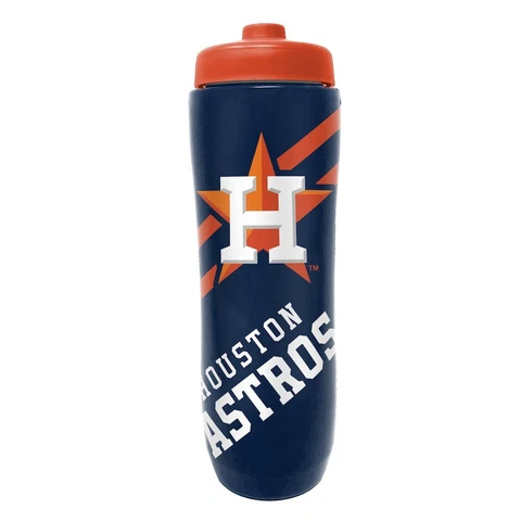 Houston Astros 32oz Squeezy Water Bottle, MLB Licensed BPA Free Cover