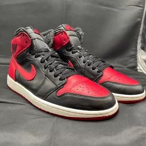 Nike Air Jordan 1 Bred 2013 Size 10.5 (Watch The Video) Red White Black - Picture 1 of 3
