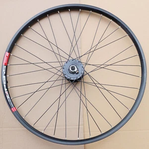 26" Vorderrad Shimano Nabendynamo DH-3D37-QR CenterLock DT Speiche 545d Felge - Bild 1 von 6