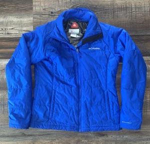Columbia Womens Omni-Heat Full Zip Jacket Medium Blue - Picture 1 of 4