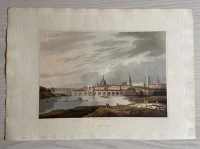 Orig.-Aquatintaradierung Dresden (Robert Bowyer) 1814 - Bild 1 von 4