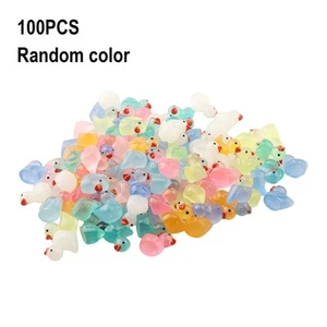Assorted 100 Miniature Luminous Rubber Ducks for DIY Crafts (68 characters) - Picture 1 of 19