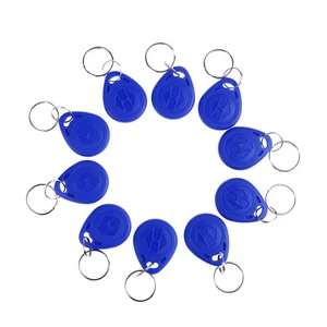 10Pcs TK4100 keychains 125KHZ RFID proximity id card token tags key fobs NFJF - Picture 1 of 12