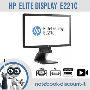 Monitor Hp EliteDisplay E221C Schermo 22" Per PC DESKTOP WebCam GRADO B - Imagen 1 de 1