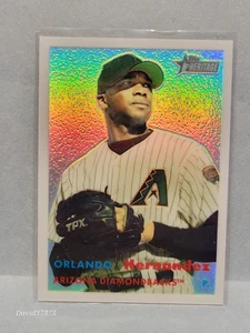 2006 Topps Heritage - Chrome REFRACTOR Orlando Hernandez #25 /557 - Bild 1 von 2