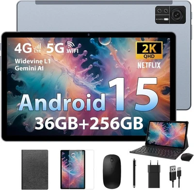 Android 15 Tablet 11 Inch with Sim Card Slot,Gaming/Office Tablets 5G Wifi,Octa- - Image 1 of 4