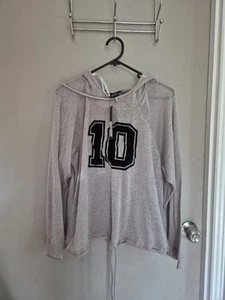 City Chic Xs Ccx Gymwear Mesh Jackets Plus Size 14/16 Grey - Picture 1 of 1