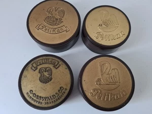 PELIKAN Günther Wagner 4 alte Bakelitdosen mit Schraubdeckel - Bild 1 von 11