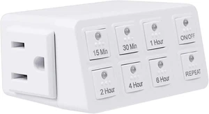 Indoor Countdown Timer Stecker 15A Schwerlast 3 Zinken Steckdose Schwerlast Sicherheitsschalter - Bild 1 von 12