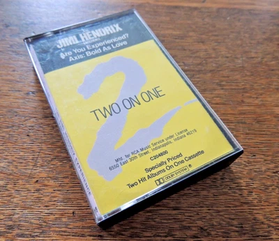 Jimi Hendrix Cassette Are You Experienced Axis: Bold as Love Two on One Vintage - Image 1 of 4