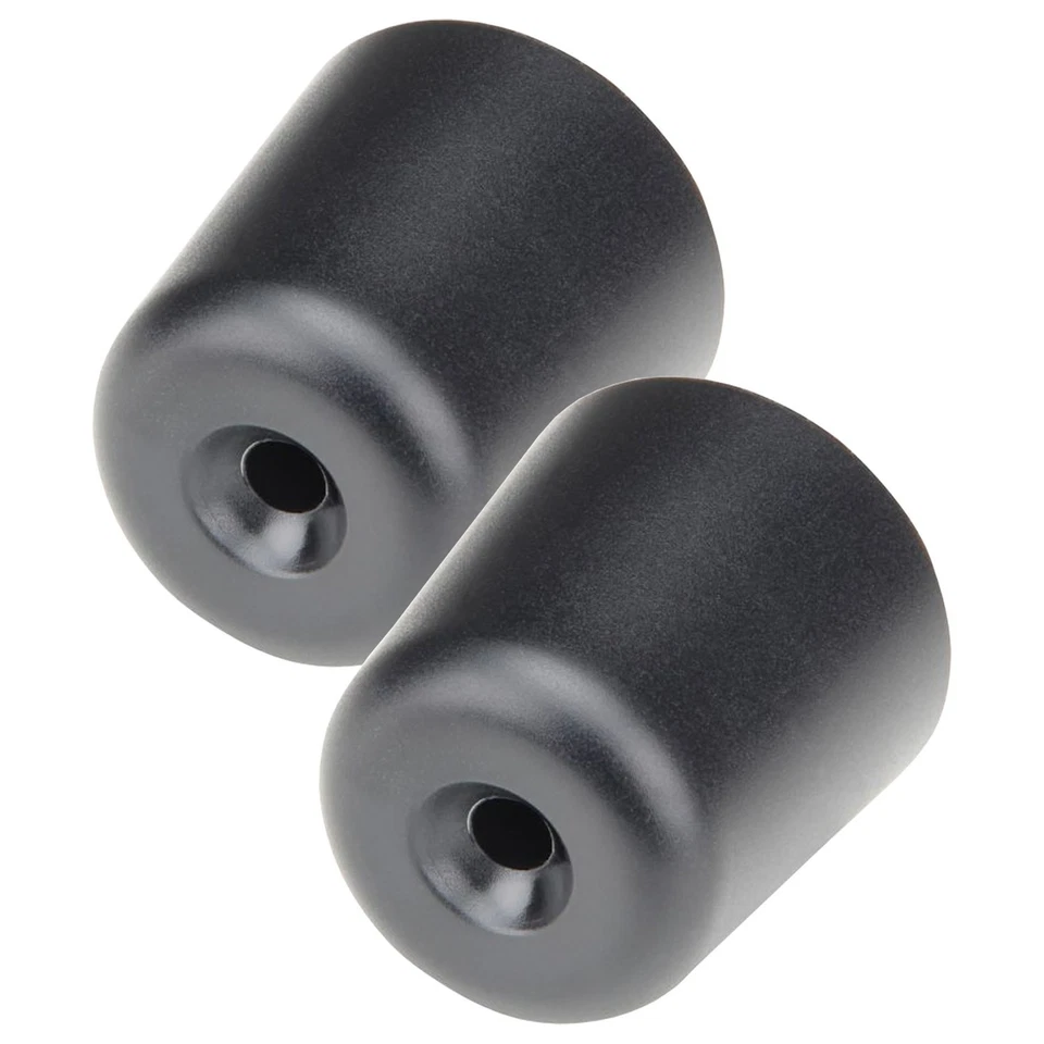 COPPIA TERMINALI MANUBRIO CONTRAPPESO NERO ORIGINALE PIAGGIO BEVERLY 125 300 350 - Immagine 1 di 4