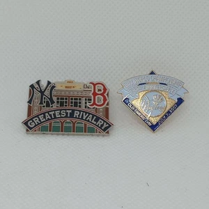 2 NY Yankees Pins Boston Red Sox Fenway Park Greatest Rivalry & 30th Anniv. MLB - Picture 1 of 9