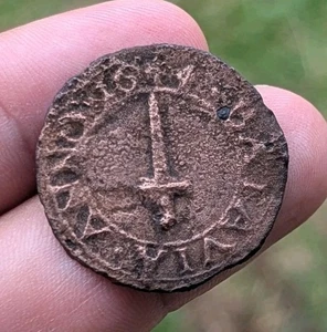 Niederländisch-Indien - 1/2 VOC Stuiver Anno Schwert 1644 Batavia, seltene Münze_197 - Bild 1 von 10