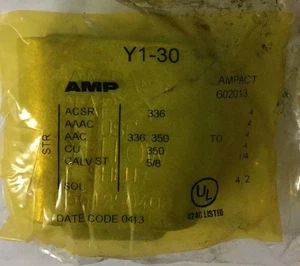 TE CONNECTIVITY AMPACT AMP KEILSTECKER, 336 SERIE, 500KV, Y1-30, 602013 - Bild 1 von 2