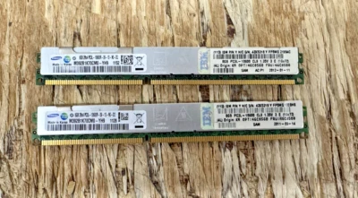 LOTE DE 2 46C0580, IBM SAMSUNG M392B1K70CM0, 8GB DDR3 1333MHz REG ECC SERVIDOR RAM Foto 1 de 2