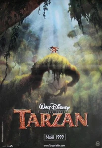 TARZAN Affiche Cinéma ROULEE 60 x 40 cm French Movie Poster Walt Disney 1999 - Imagen 1 de 1