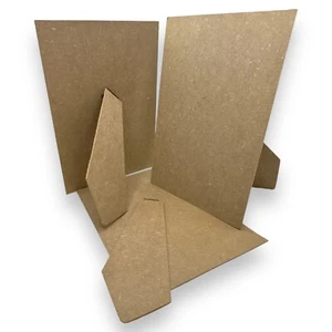 A4 MDF Strut Backs Stands Replacement Brown Long Picture Photo Frame Pack of 3 - Picture 1 of 1