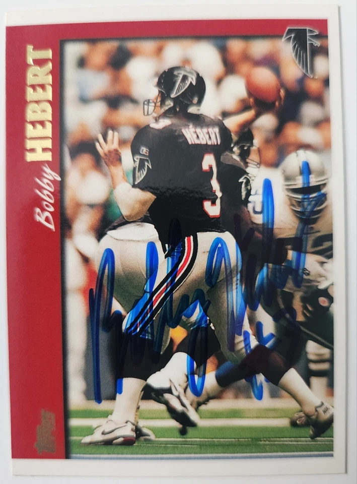 Bobby Hebert Atlanta Falcons 1997 Topps #79 Autographed Card - Image 1 of 1