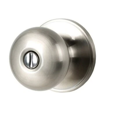 Schlage Stratus Privacy Locking Door Knob Set J40-STR 619 Nickel Doorknob Handle - Image 1 of 4